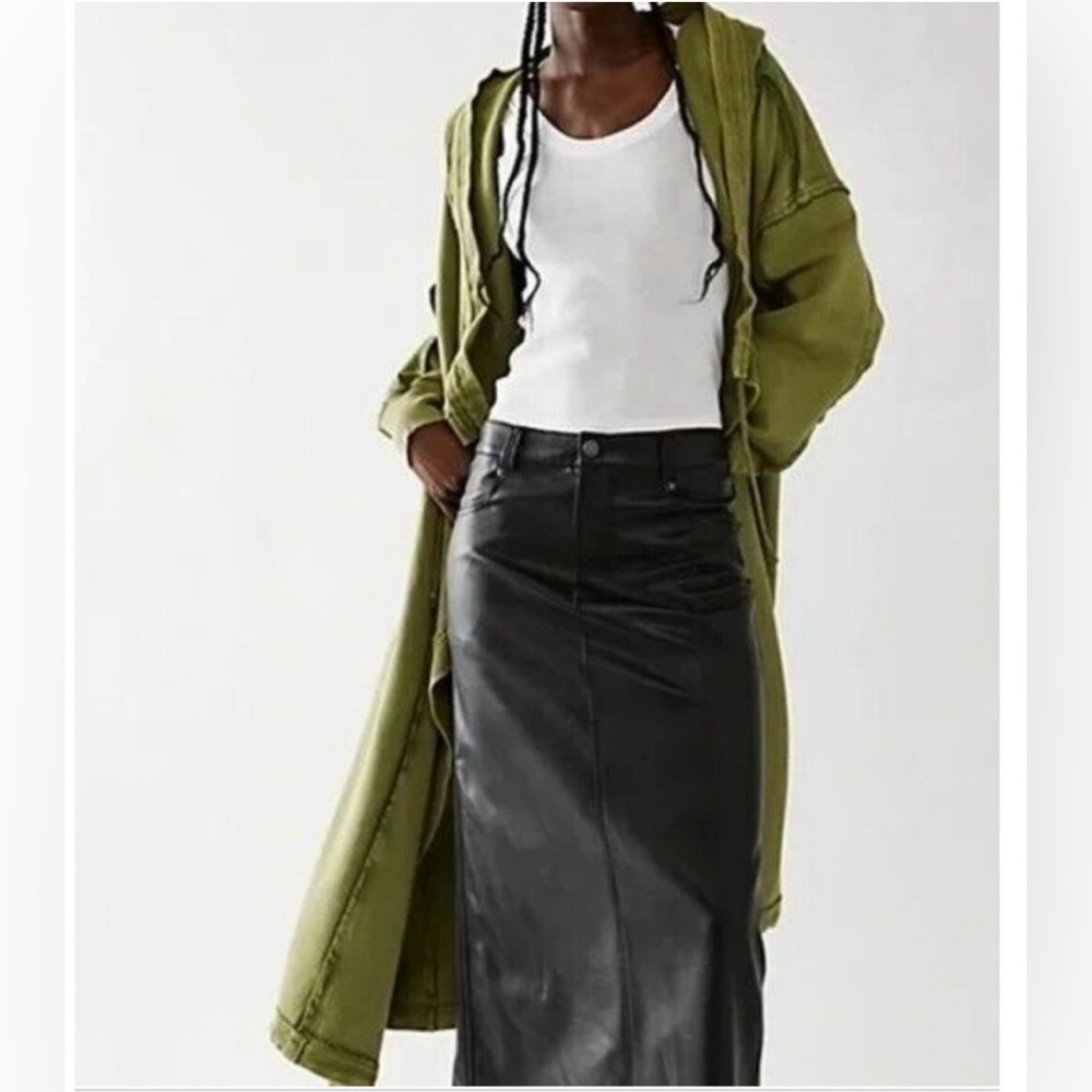 Nwot Free People Keep Me Cardi Maxi Cardigan Hoodie Duster